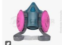 Respirador de Silicona Media Cara con Doble Valvula + FILTRO sp2097 SEGPRO