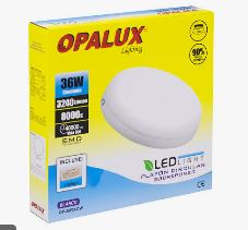 Foco panel redondo tipo TORTA 36W OPALUX TRICOLOR