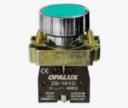Pulsador VERDE 10AMP 600V OPALUX - Interruptor Boton
