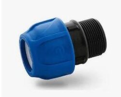 Adaptador 1 1/2 50mm HDPE a Rosca 1 1/2 - tubo polietileno