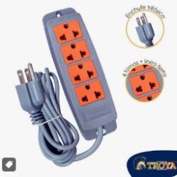 Extension Vulcanizado TROYA 4 tomas