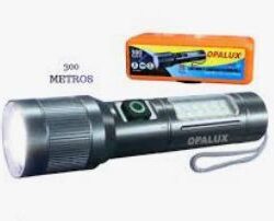 Linterna 5w OPALUX 500lm con zoom carcasa de METAL tactica