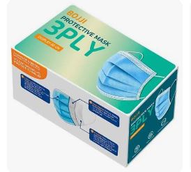 Mascarilla de 3 Pliegues Caja x 100