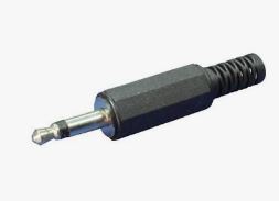 Plug Monoral 2.5mm Plastico con Cola - audio