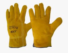 Guante Conductor Cuero Carnaza AMARILLO PROTETOR