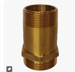 Conector niple roscado 1 1/2 bronce - Para Monocomando - alargador para caño