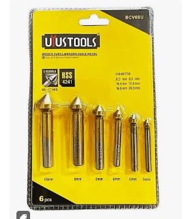 Juego de brocas avellanadoras para metal UYUSTOOLS - fierro