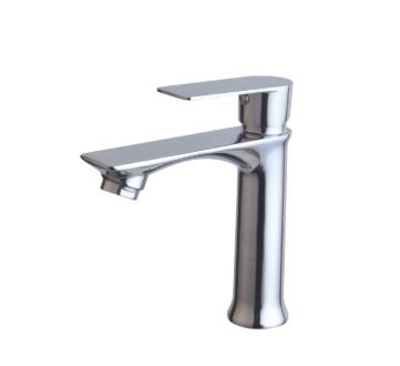 Caño para lavatorio para Mueble RECTO CROMADO C&A