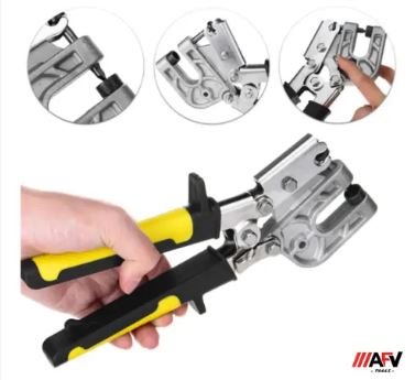 Pinza Punzonadora 10" (255 mm) para perfiles metálicos DRYWALLL KAMASA