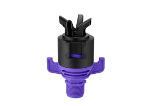 Aspersor de riego Angulo Alto 3/4” PURPURA + Acople