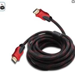Cable HDMI ENMALLADO SEISA ROJO - 20 Metros