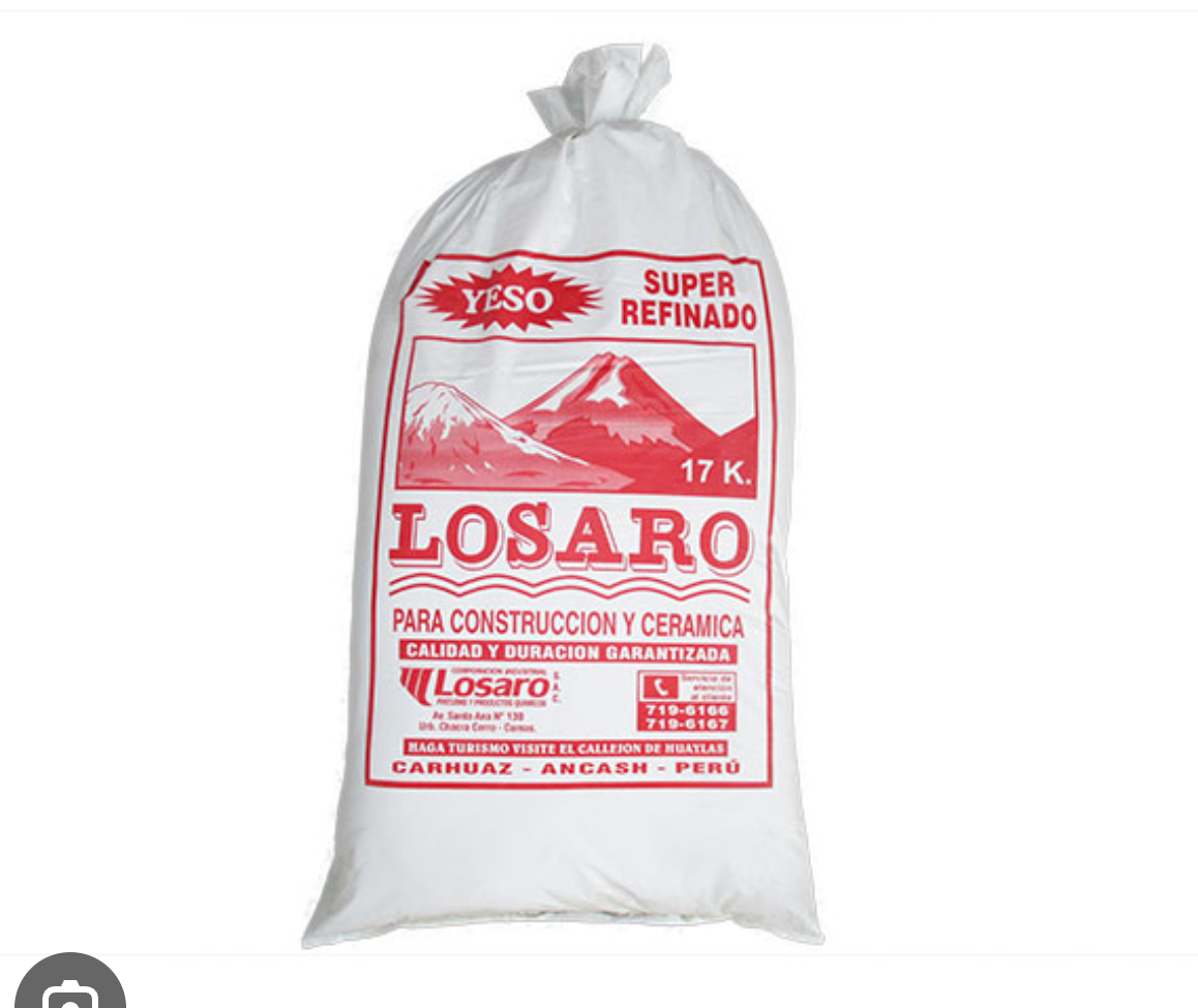 Yeso de construcción en Bolsa 20 Kg