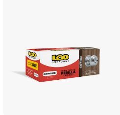 Chapa Perilla Bola LGO Dorad0, Plateado, Negro