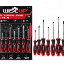Juego Desarmadores 7 piezas WISEUP