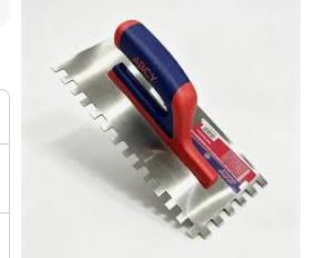 Plancha de Empastar Dentada 280 mm x 130 mm RASPIN DONGCHENG