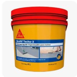 Sika Techo 3 impermeabilizante sikafill GRIS 4 litros