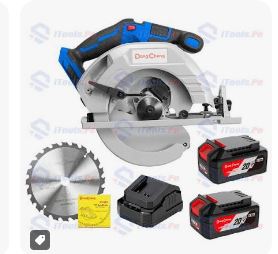 Sierra Circular Inalambrica 20v 4 Amperios DONGCHENG - 2 Baterias