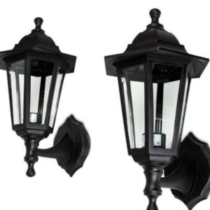 Farol de plastico para muro con foco de 4w