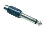 Adaptador Jack Rca A Plug Mono 6.3mm Plastico
