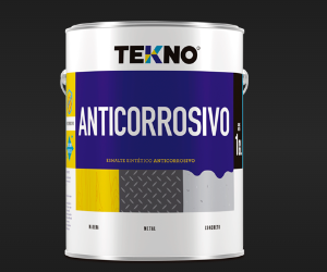 Pintura Esmalte Anticorrosivo 1 Galon TEKNO - Negro