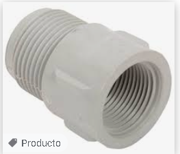 Bushing agua 1 X 3/4 C10 Clase Pesada Inyectoplast