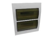 Caja porta termomagnetica 24 polos 12 cuchillas