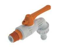 Caño Jardin PVC naranja niple de bronce