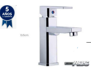 Mezclador Monocomando Cuadrado de baño de latón y ABS Cromado FERMETAL