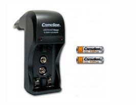 mini cargador pilas AA, AAA, 9V para viajero camelion BC-1001A-UL-0-BI