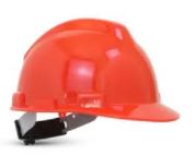 Casco protector PROTEGTUS blanco, naranja, azul, amarillo