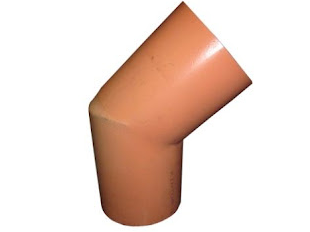 Codo Desague 160mm X 45 Naranja S/P Santo Domingo (6 x 45)