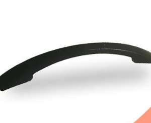 Tirador Jalador Manija Mueble Curvo Negro/Cerezo PLASTICO