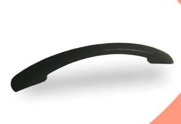 Tirador Jalador Manija Mueble Curvo Negro/Cerezo PLASTICO