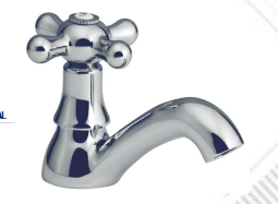 Caño llave para lavamanos / lavatorio manilla CROSS pesada FAUCET