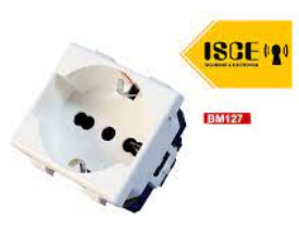 Dado Tomacorriente Schuko Con Linea tierra BM127 Opalux
