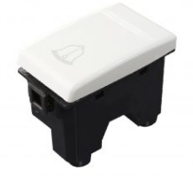 Dado Interruptor pulsador para timbre 10A Opalux BM100