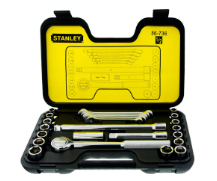Juego dados y llaves 1/2 x 25 piezas STANLEY