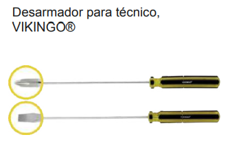 Desarmador estrella para tecnico 3/16 x 12 VIKINGO