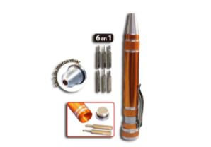 set de puntas imantadas 6 en 1 desarmador de precision opalux