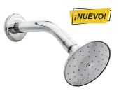 Ducha redonda, metalica, con brazo y chapeta, VIKINGO