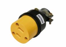 Enchufe industrial 15 Amp con Toma tierra Negro HEMBRA