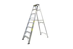 Escalera de Aluminio 6 pasos capacidad hasta 175 kg altura 2.43 mts