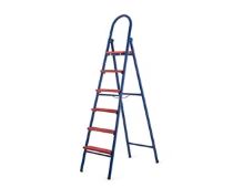 Escalera Metalica y madera 4 pasos - fierro