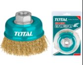 escobilla copa ondulada acero 4" TAC32041 TOTAL (para amoladora)