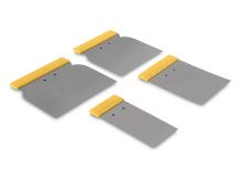 Set De 4 espatulas Cuñas, Mango Plastico (Aksi) drywall