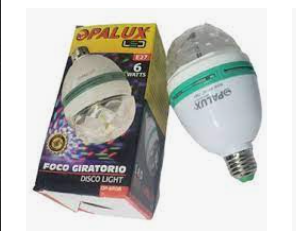 Foco Led Giratorio "OPALUX" RGB 6 WATTS 220VAC Discoteca
