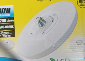 Foco socket giratorio Circular 30w OPALUX 3200 Lm