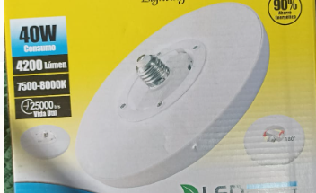 Foco socket giratorio Circular 30w OPALUX 3200 Lm