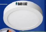 foco led panel redondo circular adosable 30w darluz