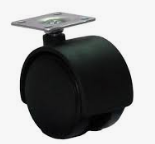 Garrucha Llanta para silla de escritorio CON PLACA 50MM(2")TIPO YOYO
